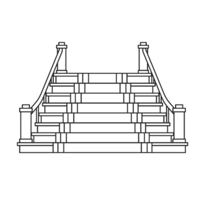 single staircase icon